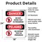 Signmission Do Not Enter Test In Progress Bilingual Danger Sign, Aluminum, 18in W x 24in L, 2PK OS-2PACK-DS-A-1824-VS-1149 - alternate 8
